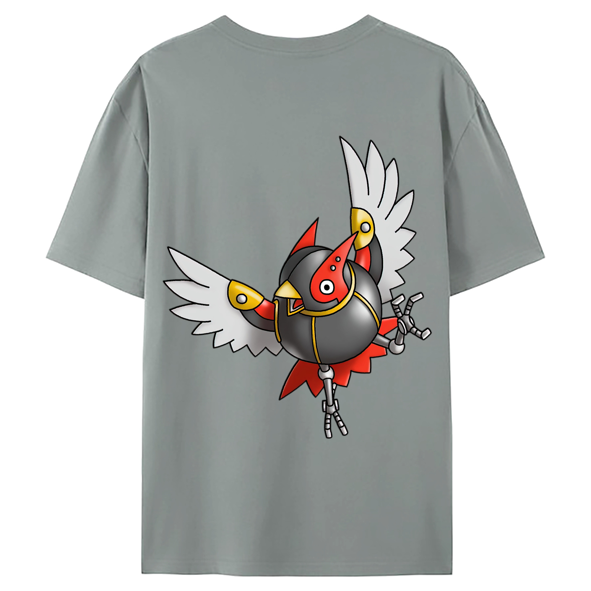 （画像用） ドラゴンクエスト Doragon Kuesuto Dragon Quest 綿100％ メンズ半袖Tシャツ（バックプリント） 通気性